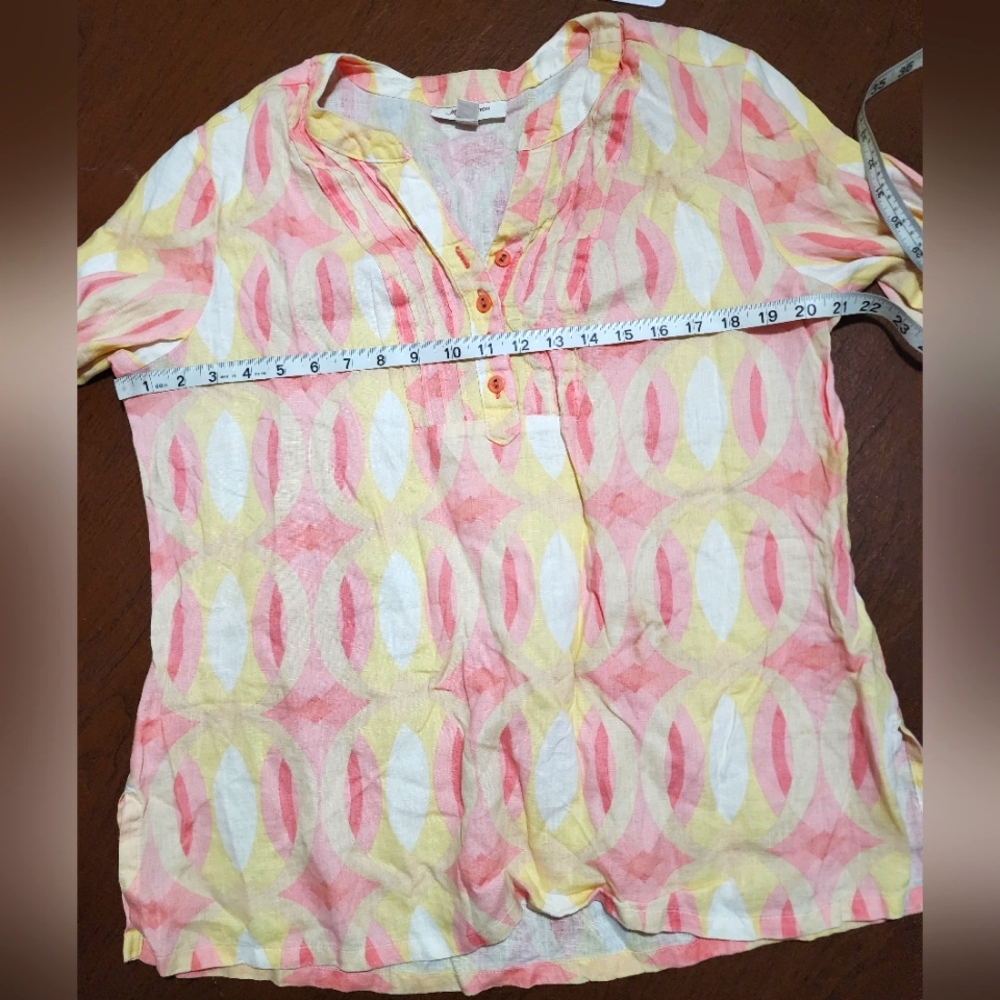 JM Collection Colorful Patterned Blouse - Picture 2 of 7